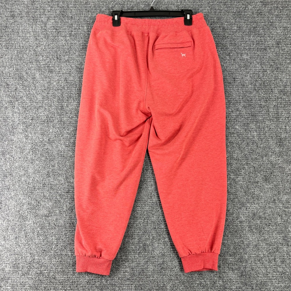 The Black Dog Jogger Sweatpants Women L Red Drawstring Fleece Casual Lounge Cozy - Picture 4 of 14